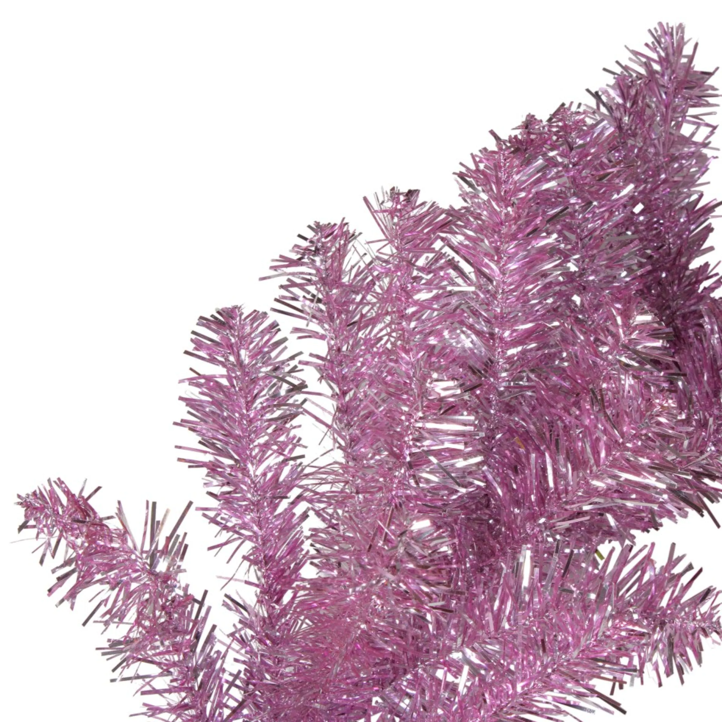 9' X 12" Pink Artificial Christmas Garland, Unlit