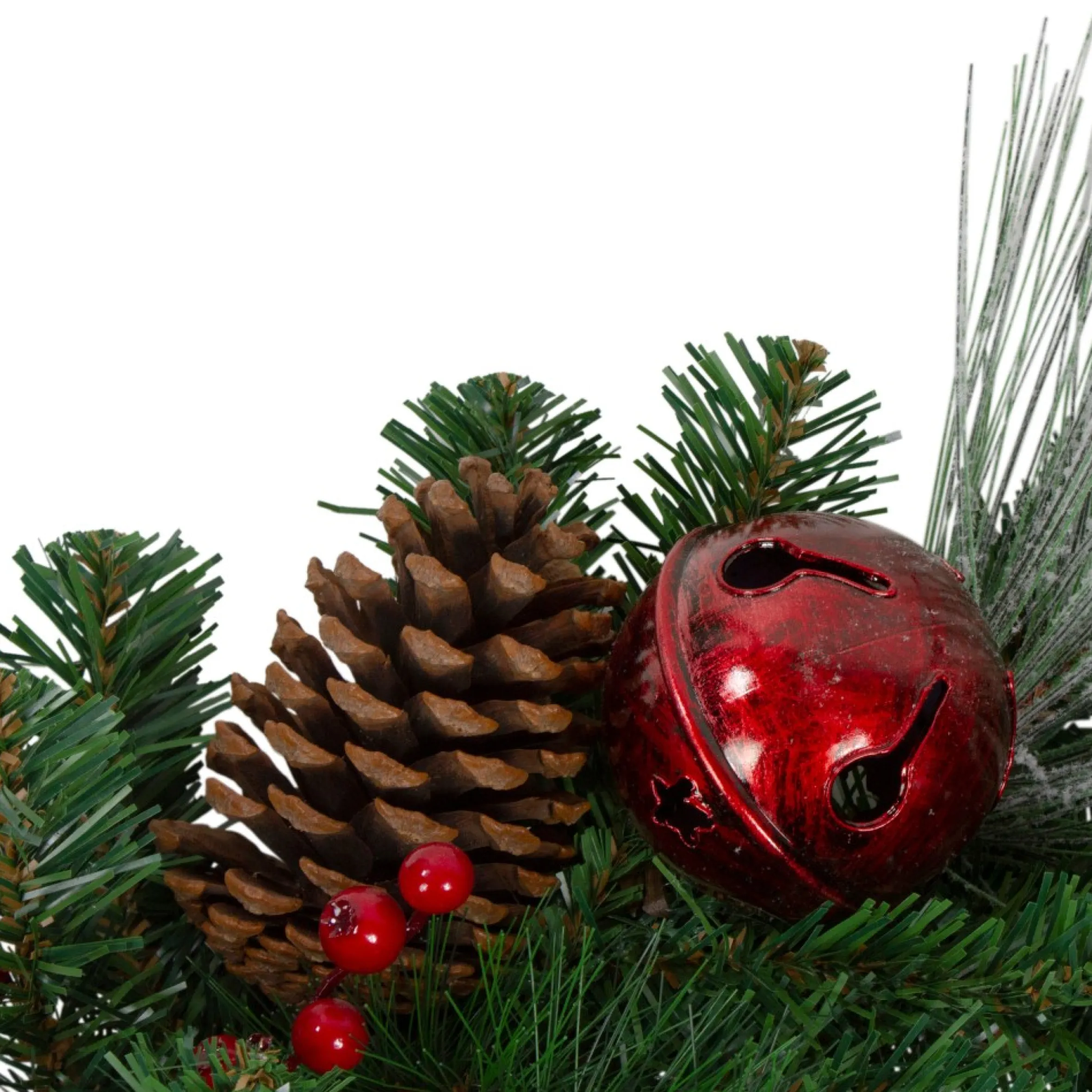 6' X 12" Plaid And Houndstooth And Berries Artificial Christmas Garland - Unlit