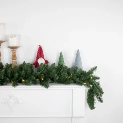 9' X 12" Pre-Lit Buffalo Fir Artificial Christmas Garland - Warm White Led Lights