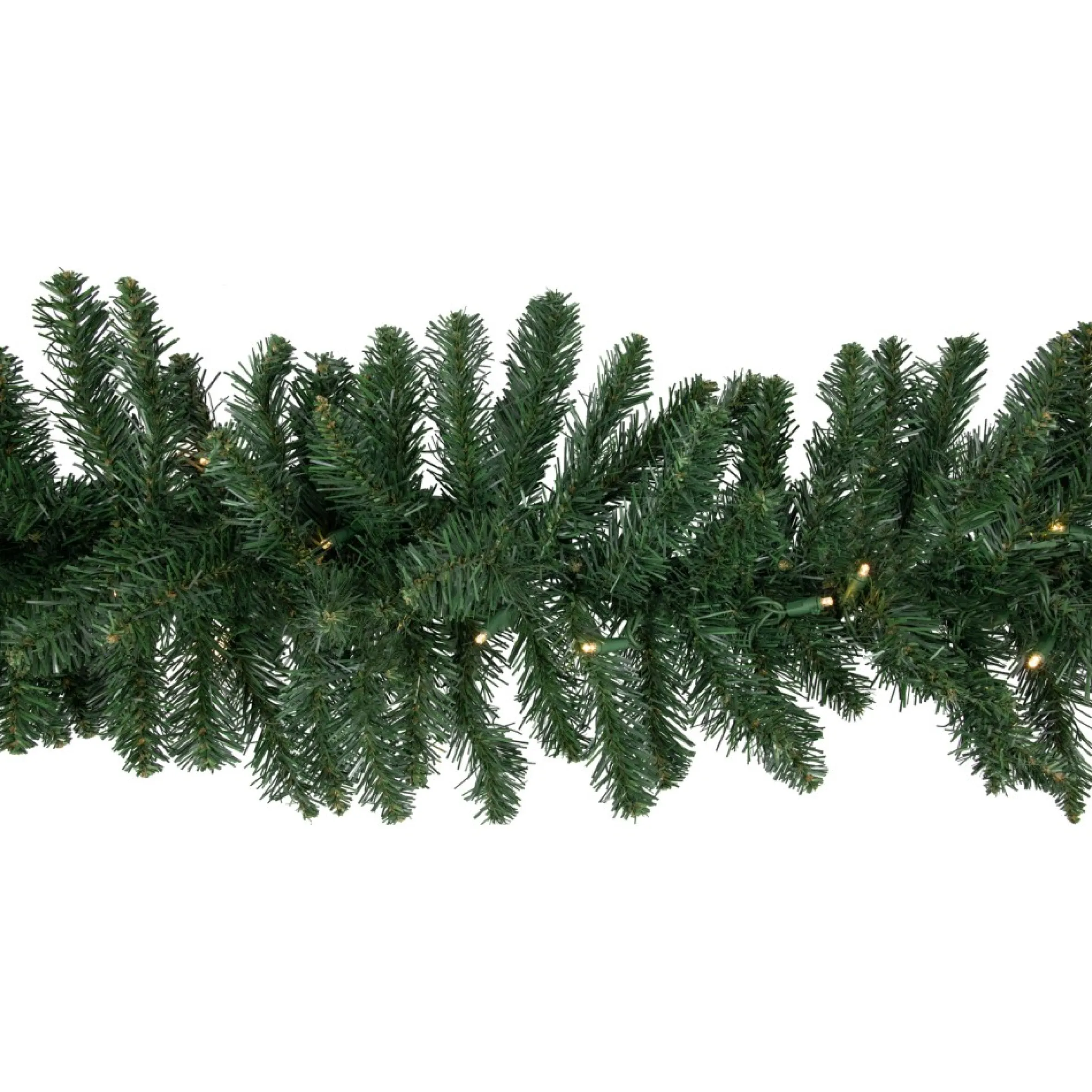 9' X 12" Pre-Lit Buffalo Fir Artificial Christmas Garland - Warm White Led Lights