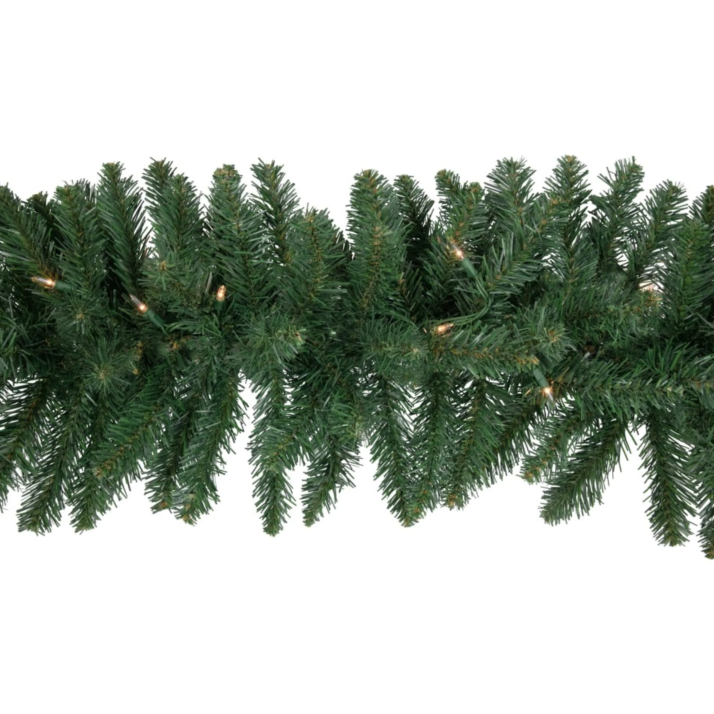 9' X 12" Pre-Lit Buffalo Fir Artificial Christmas Garland - Clear Lights