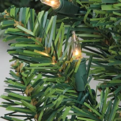 25' X 17" Pre-Lit Buffalo Fir Commercial Artificial Christmas Garland - Clear Lights