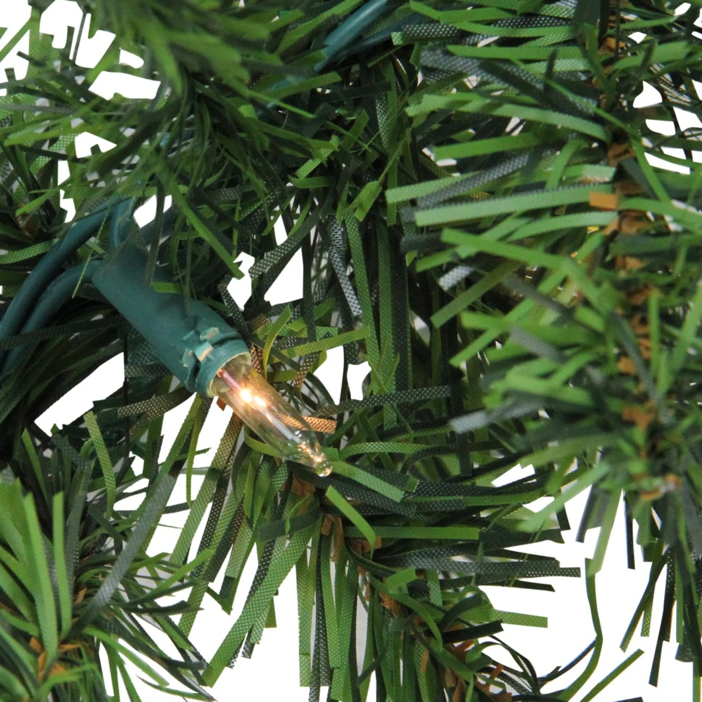 9' X 8" Pre-Lit Canadian Pine Artificial Christmas Garland, Clear Lights