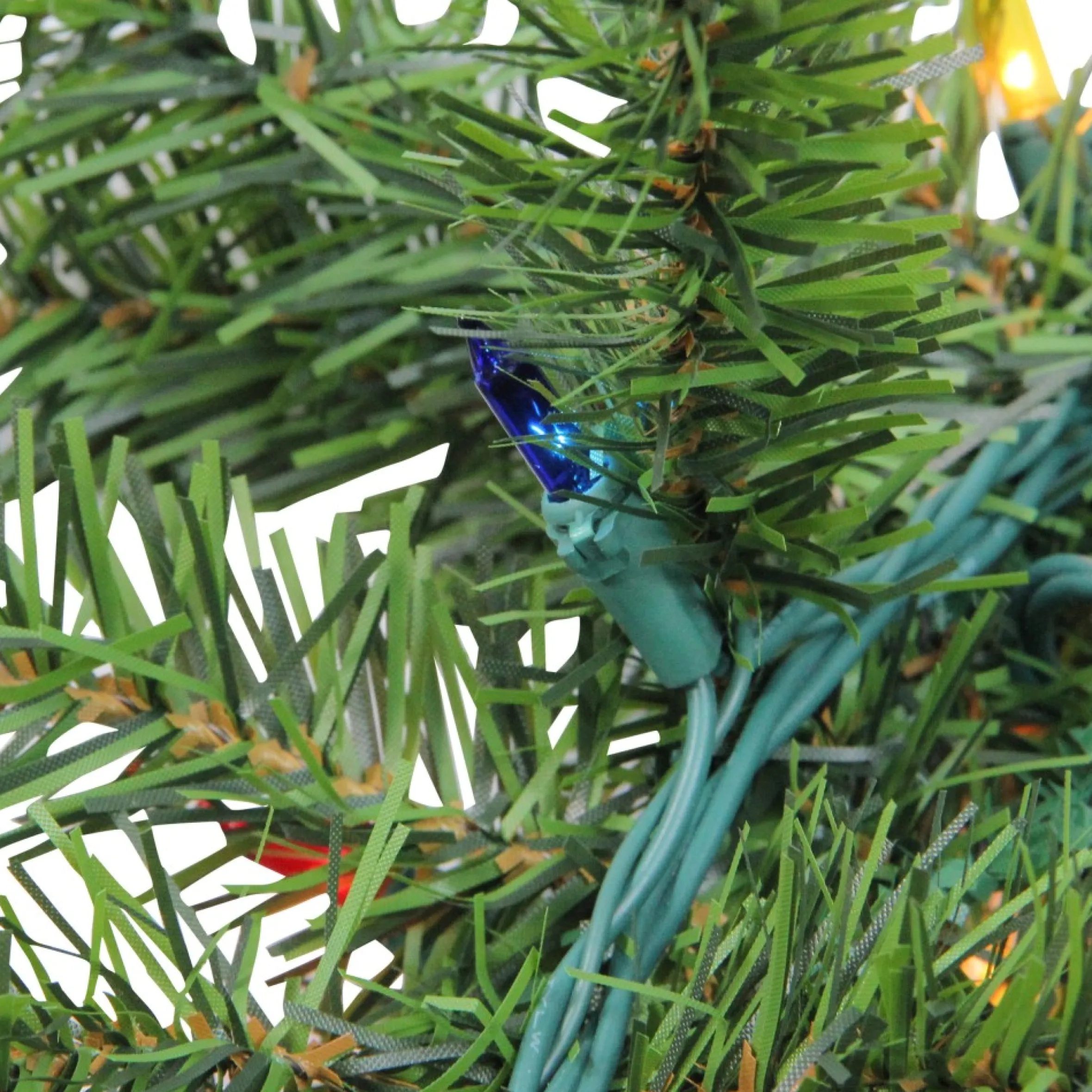 9' X 12" Pre-Lit Canadian Pine Artificial Christmas Garland, Multicolor Lights