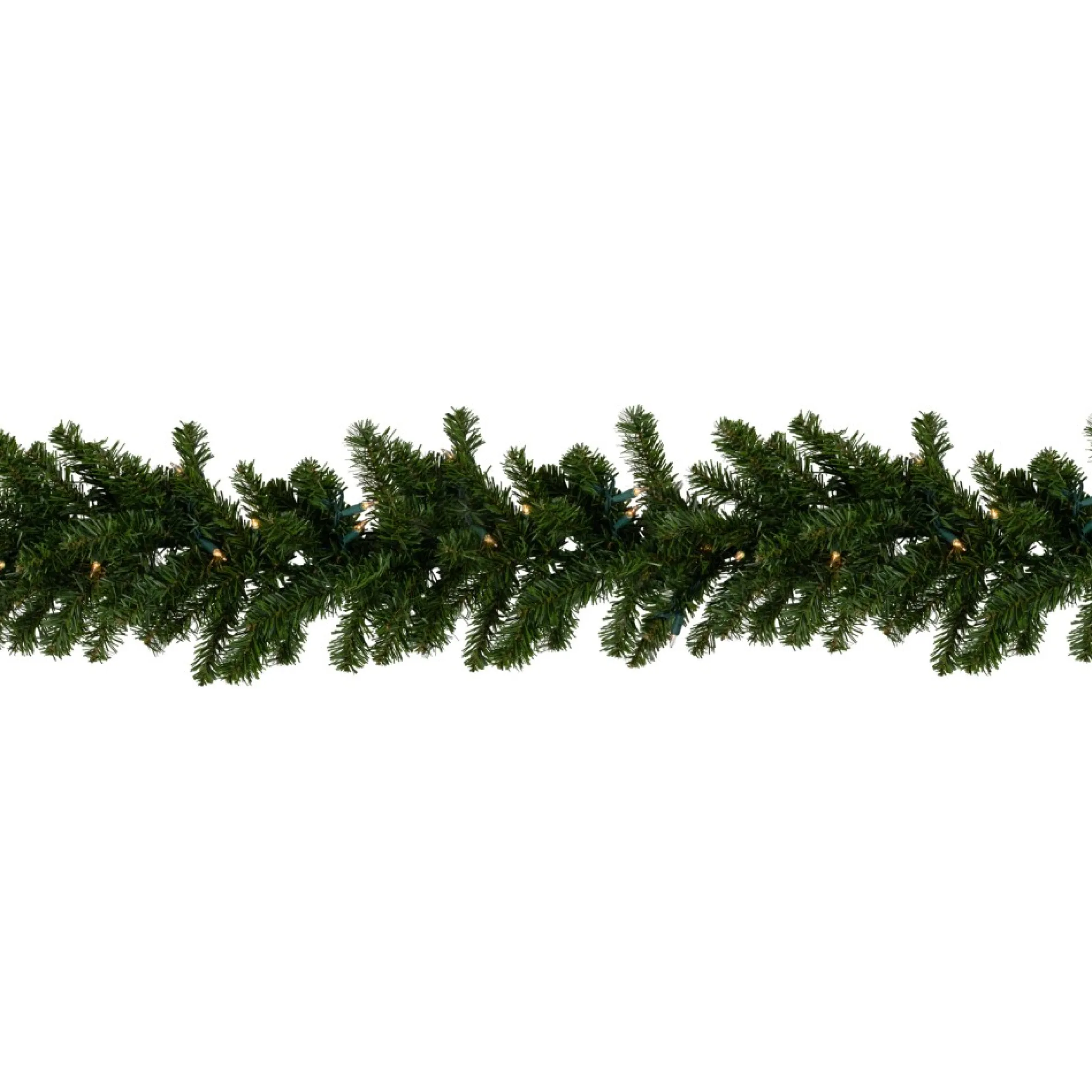 50' X 10" Pre-Lit Canadian Pine Commercial Artificial Christmas Garland, Clear Lights