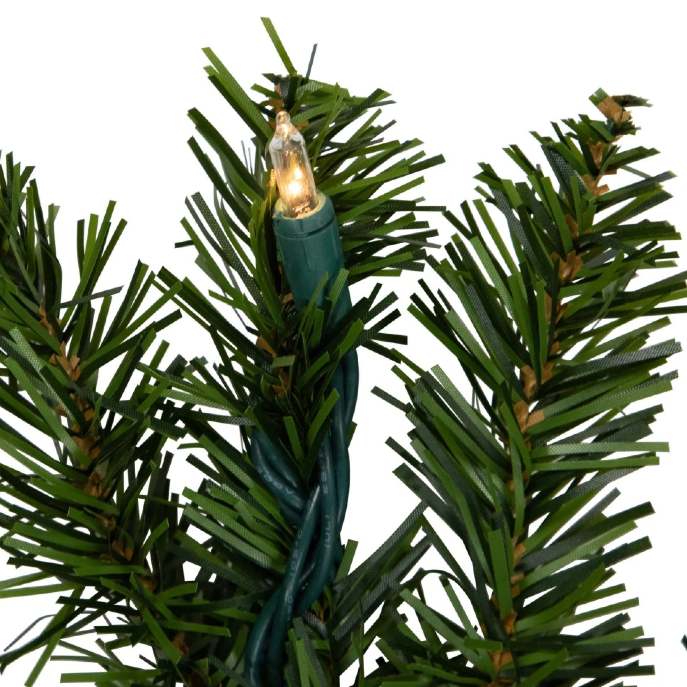 50' X 10" Pre-Lit Canadian Pine Commercial Artificial Christmas Garland, Clear Lights