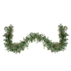 9' X 12" Pre-Lit Country Mixed Pine Artificial Christmas Garland - Clear Dura-Lit Lights