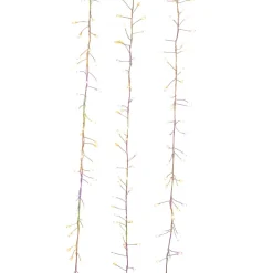 9.75' X 1.75" Pre-Lit Dual Color Christmas Garland, Multi Fairy Lights
