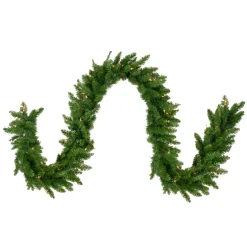 9' X 12" Pre-Lit Eastern Pine Artificial Christmas Garland - Clear Lights