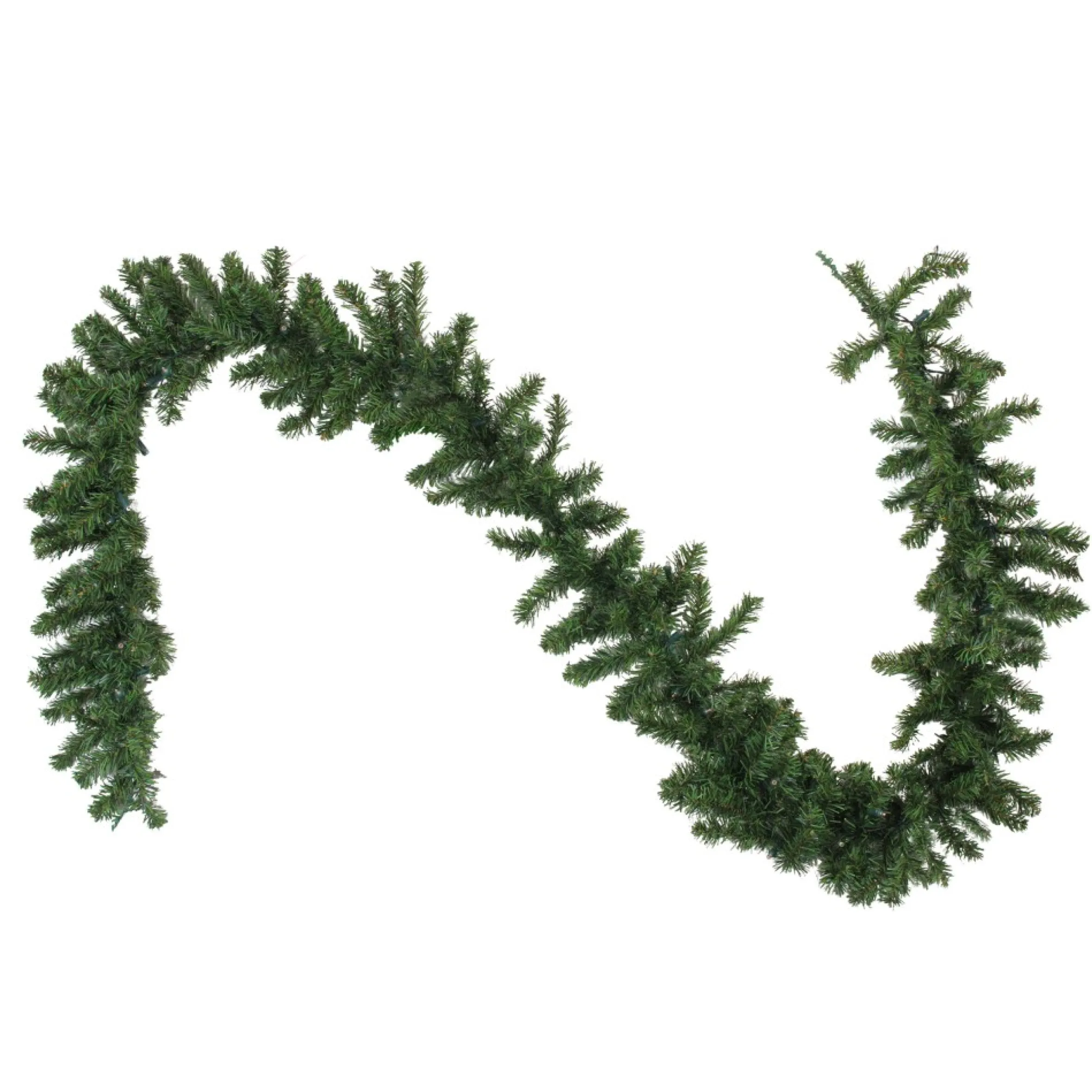 9' X 10" Pre-Lit Led Canadian Pine Artificial Christmas Garland - Clear Lights