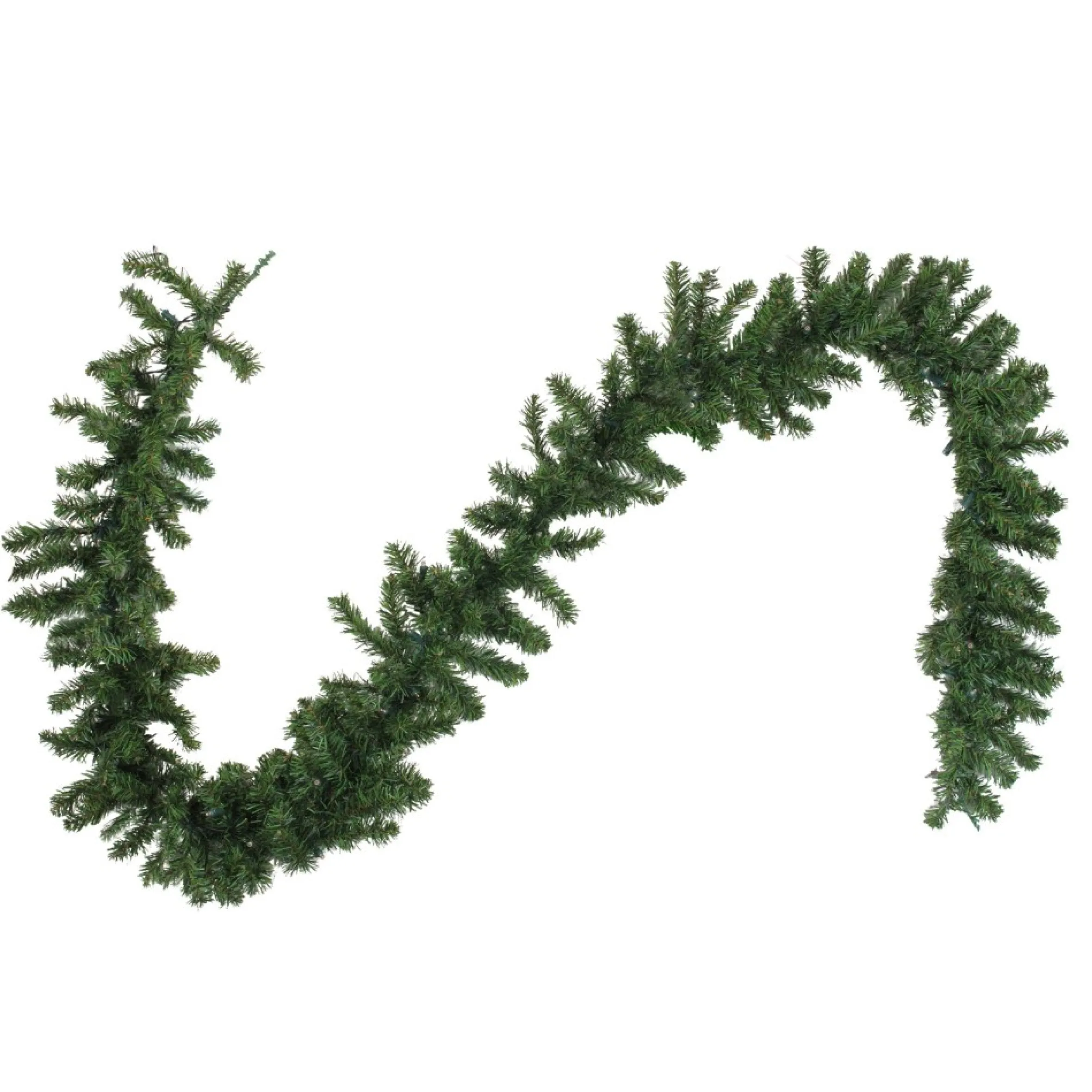 9' X 10" Pre-Lit Led Canadian Pine Artificial Christmas Garland, Clear Lights