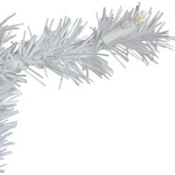 9' X 10" Pre-Lit Led White Pine Artificial Christmas Garland - Clear Lights