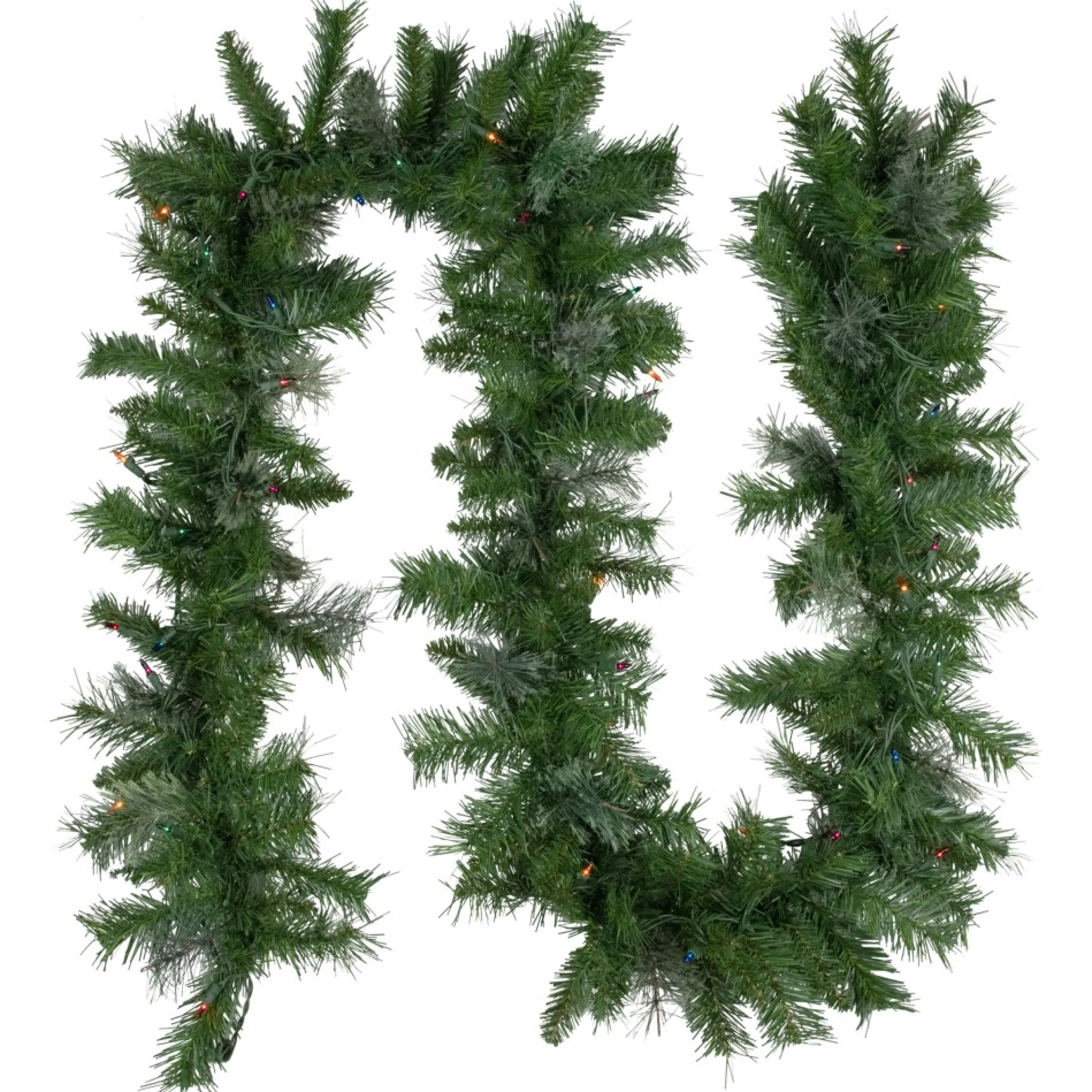 9' X 10" Pre-Lit Mixed Cashmere Pine Artificial Christmas Garland - Multi-Color Lights