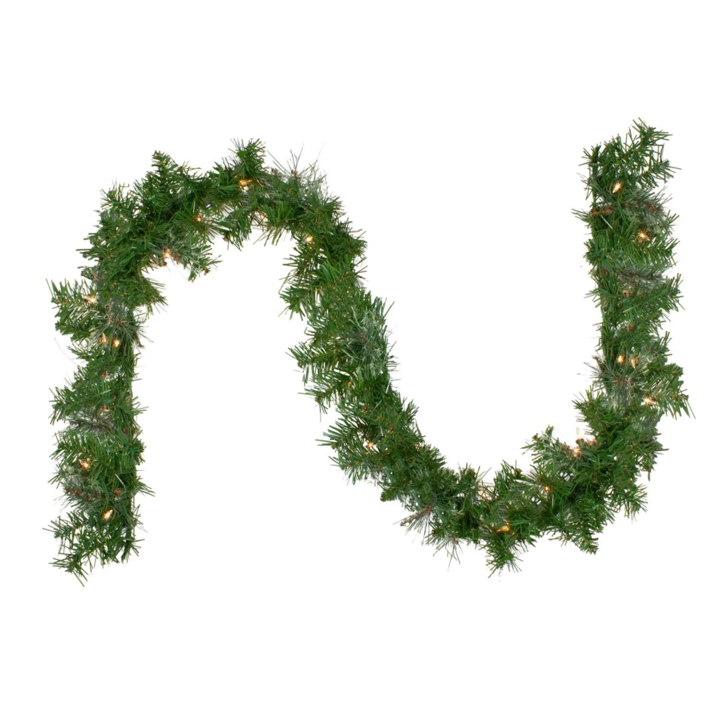 9' X 8" Pre-Lit Mixed Cashmere Pine Artificial Christmas Garland - Clear Lights
