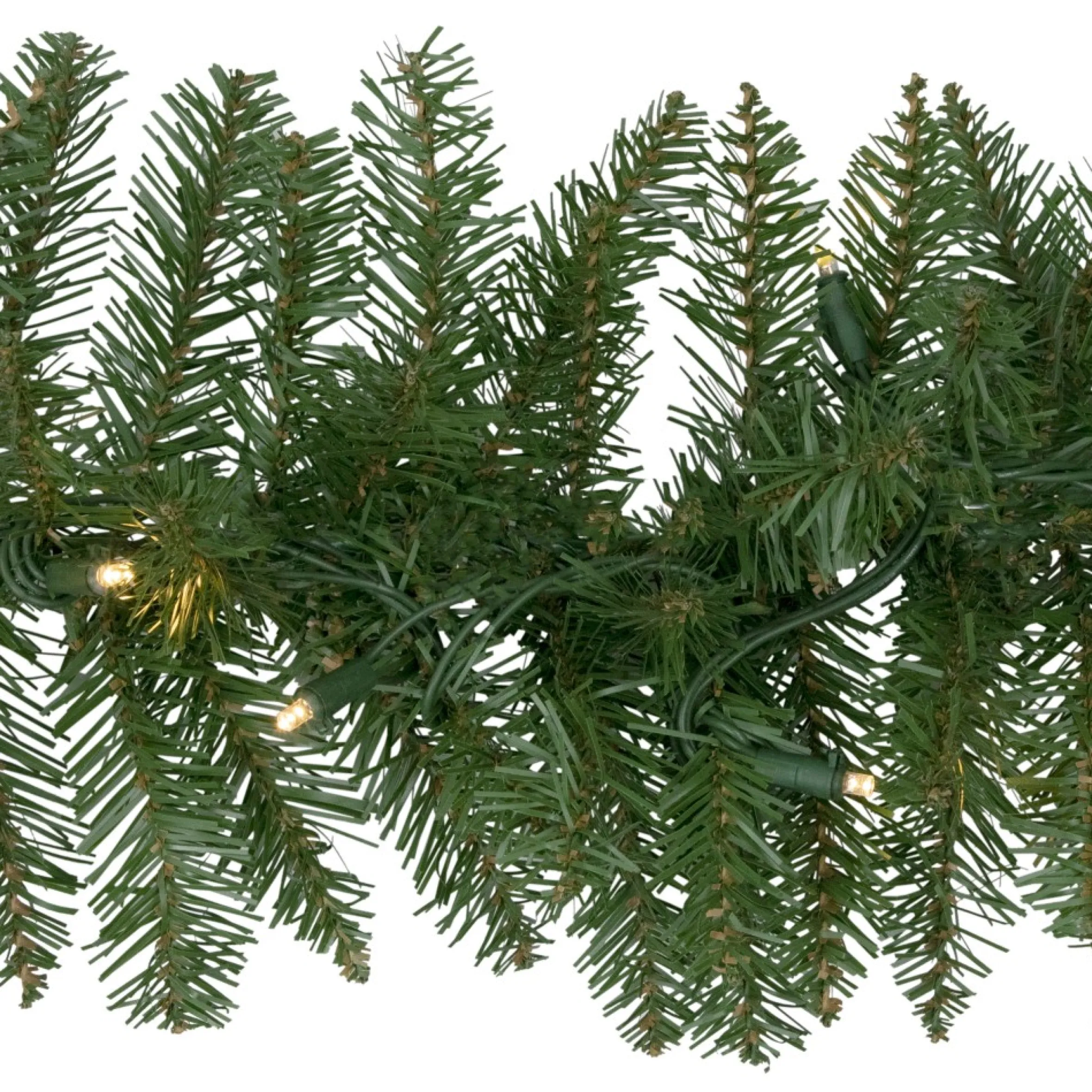 9' X 10" Pre-Lit Northern Pine Artificial Christmas Garland - Warm White Led Lights
