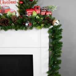 9' X 10" Pre-Lit Oak Creek Pine Artificial Christmas Garland - Multi Lights