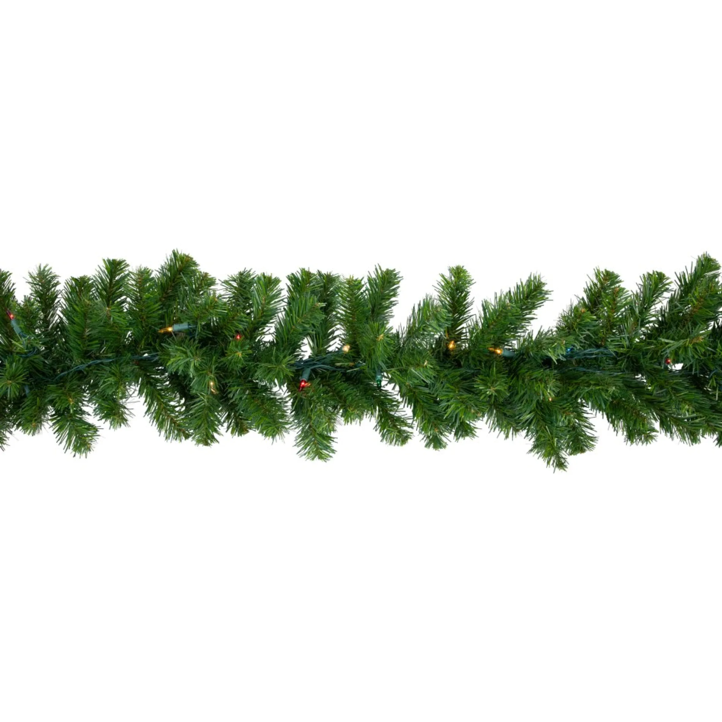 9' X 10" Pre-Lit Oak Creek Pine Artificial Christmas Garland - Multi Lights