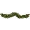 6' X 10" Pre-Lit Pinecone Artificial Christmas Garland, Clear Led Lights