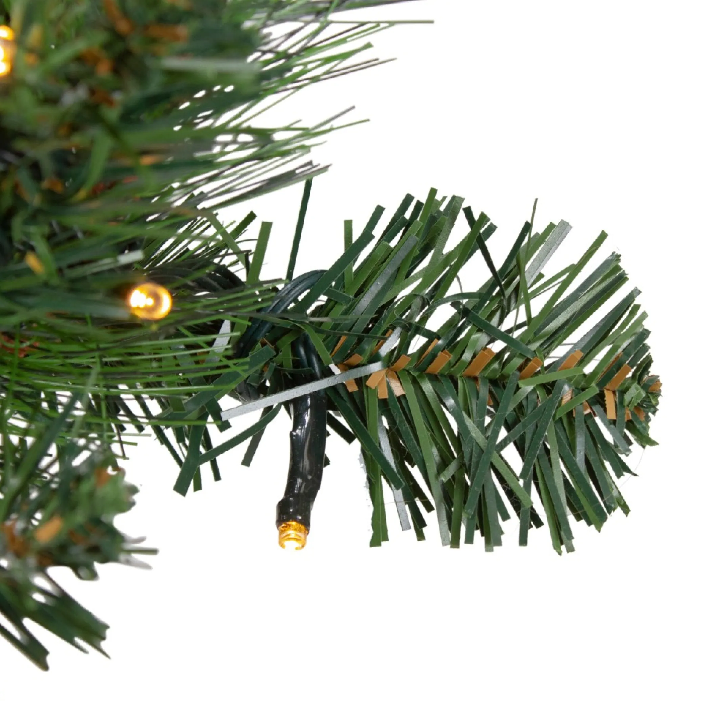 6' X 12" Pre-Lit Plaid Bows And Red Berries Artificial Christmas Garland - Warm White Lights