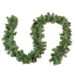9' X 12" Pre-Lit Royal Oregon Pine Artificial Christmas Garland, Clear Lights