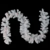 9' X 12" Pre-Lit White Crystal Spruce Artificial Christmas Garland - Clear Dura Lights