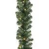 9' X 10" Pre-Lit Windsor Green Pine Artificial Christmas Garland - Clear Lights