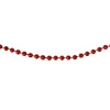 66' X 0.15" Red Beaded Artificial Christmas Garland - Unlit