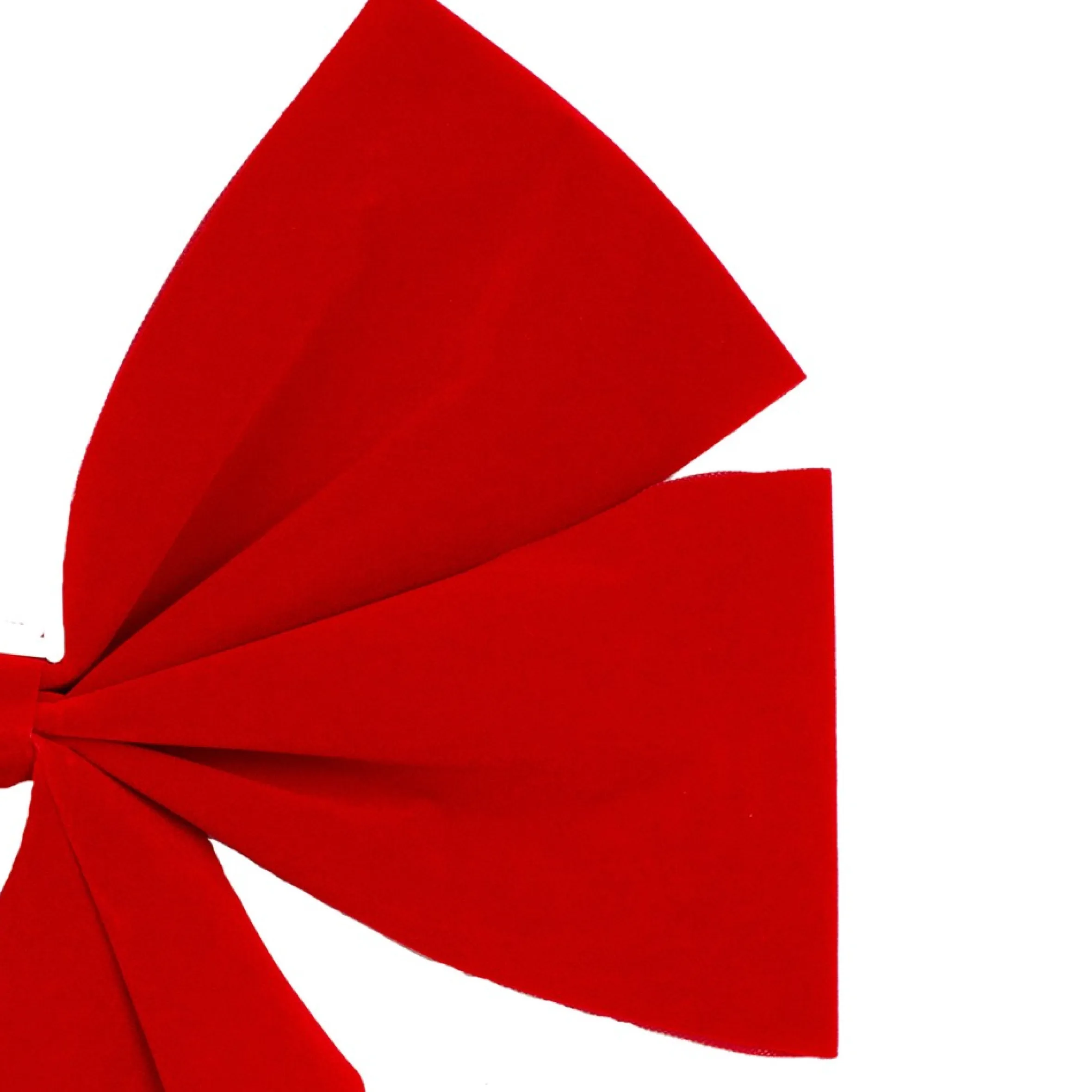 12" X 24" Red 4-Loop Velveteen Christmas Bow Decoration