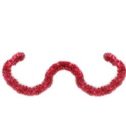 50' X 2.5" Red Tinsel Artificial Christmas Garland - Unlit
