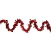 50' X 2.5" Red Tinsel Christmas Garland With Polka Dots - Unlit