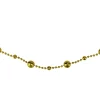 15' X 0.5" Shiny Gold Mirrored Disco Ball Beaded Artificial Christmas Garland