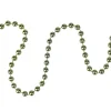 15' X 0.25" Shiny Metallic Lime Green Beaded Artificial Christmas Garland - Unlit