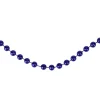 15' X 0.25" Shiny Sapphire Blue Beaded Artificial Christmas Garland - Unlit