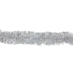 12' X 2.25" Shiny Silver Snowblush Christmas Garland - Unlit