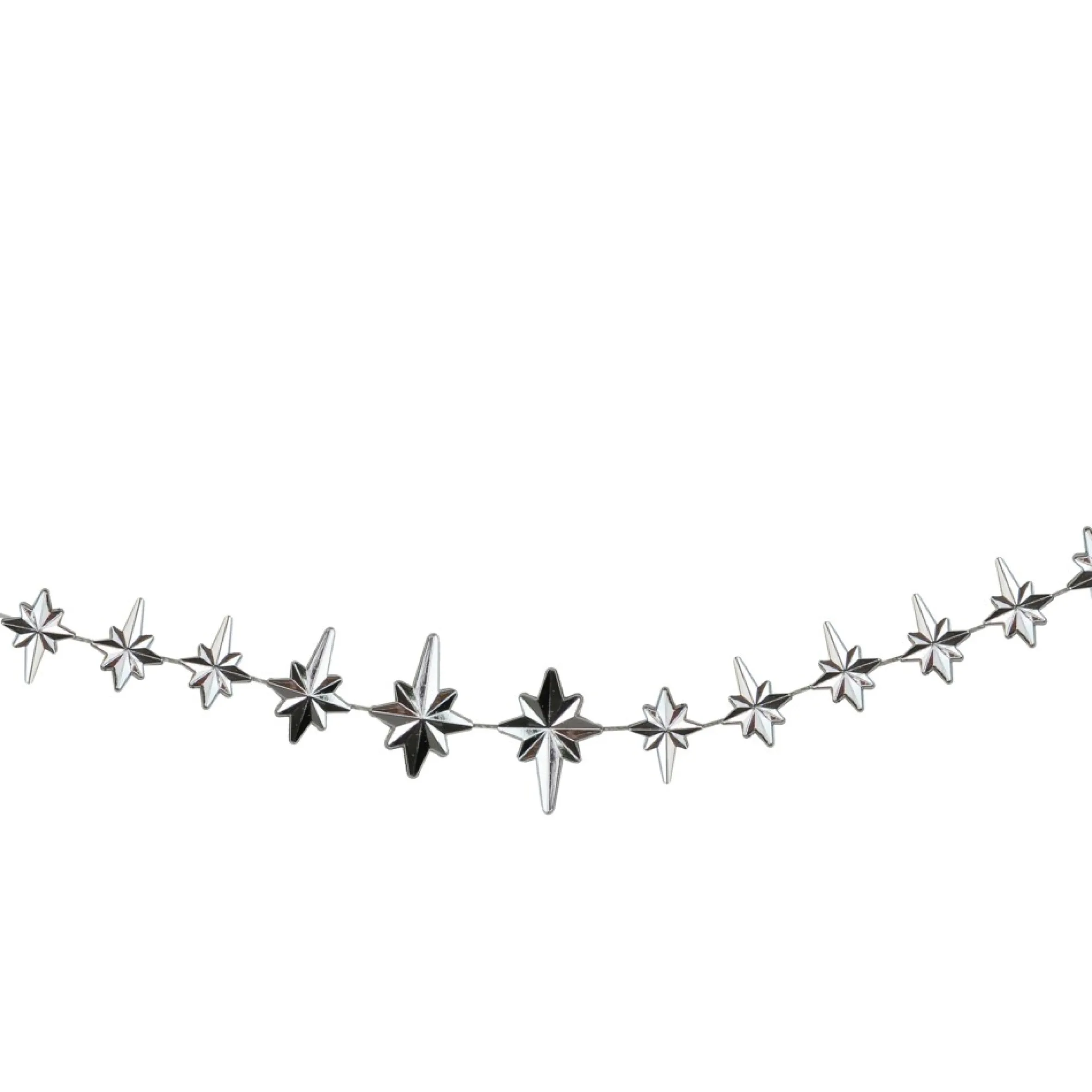 9' X 1" Shiny Star Of Bethlehem Beaded Artificial Christmas Garland - Unlit