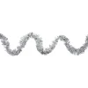50' X 2.5" Silver Christmas Foil Tinsel Garland - Unlit