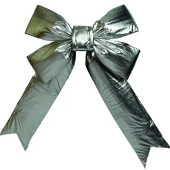 24" X 30" Silver Lame Indoor Commercial Christmas Bow