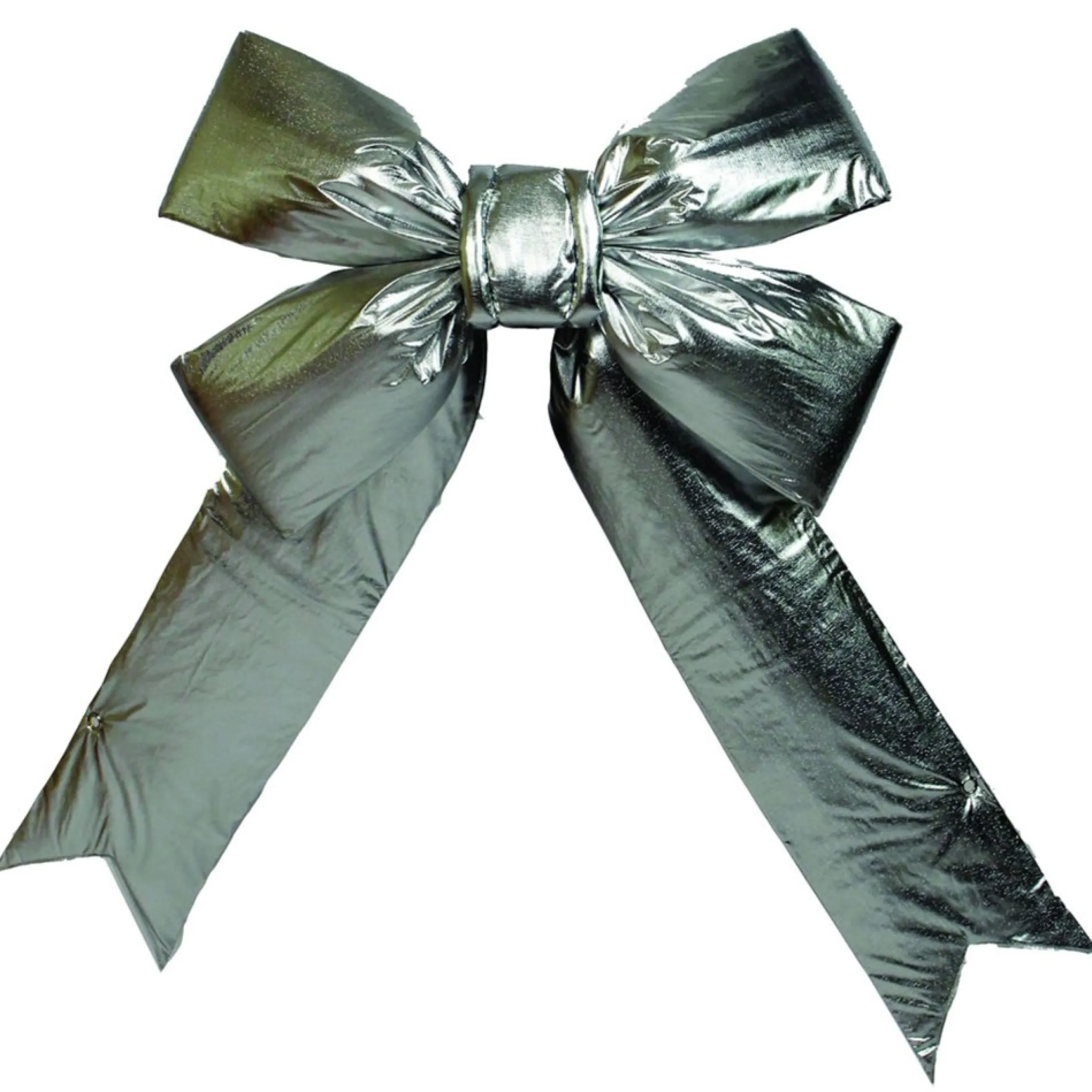 24" X 30" Silver Lame Indoor Commercial Christmas Bow