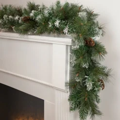 9' X 10" Snow Valley Pine Artificial Christmas Garland, Unlit