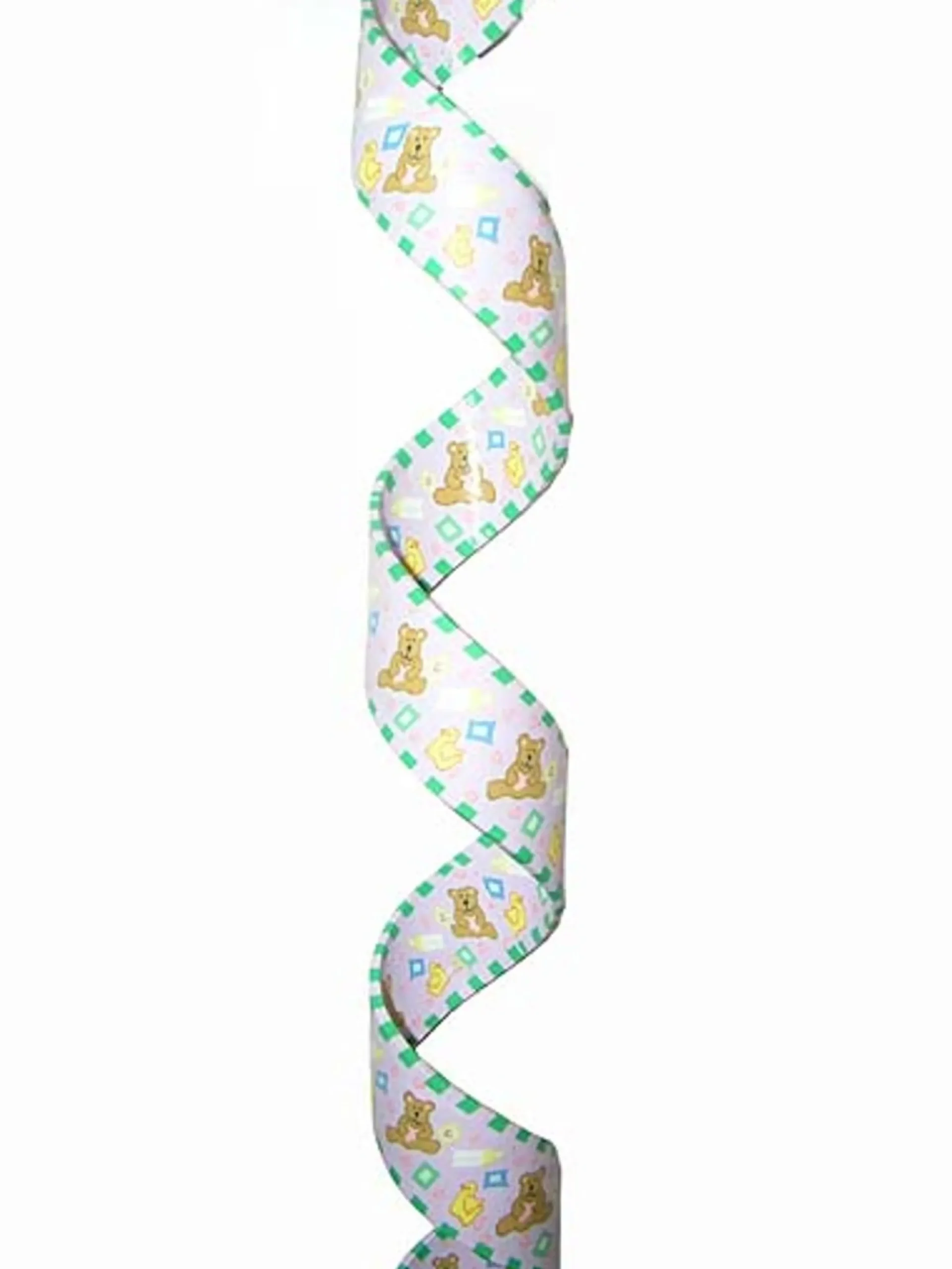 3' X 1" White And Blue Twisted Christmas Garland - Unlit