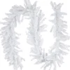 9' X 14" White Canadian Pine Artificial Christmas Garland, Unlit