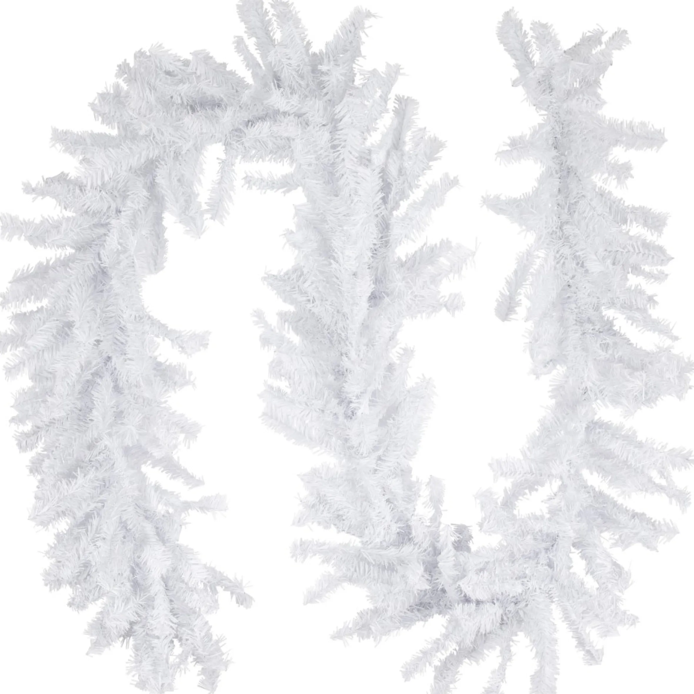 9' X 14" White Canadian Pine Artificial Christmas Garland, Unlit