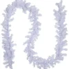 9' X 8" White Canadian Pine Artificial Christmas Garland, Unlit