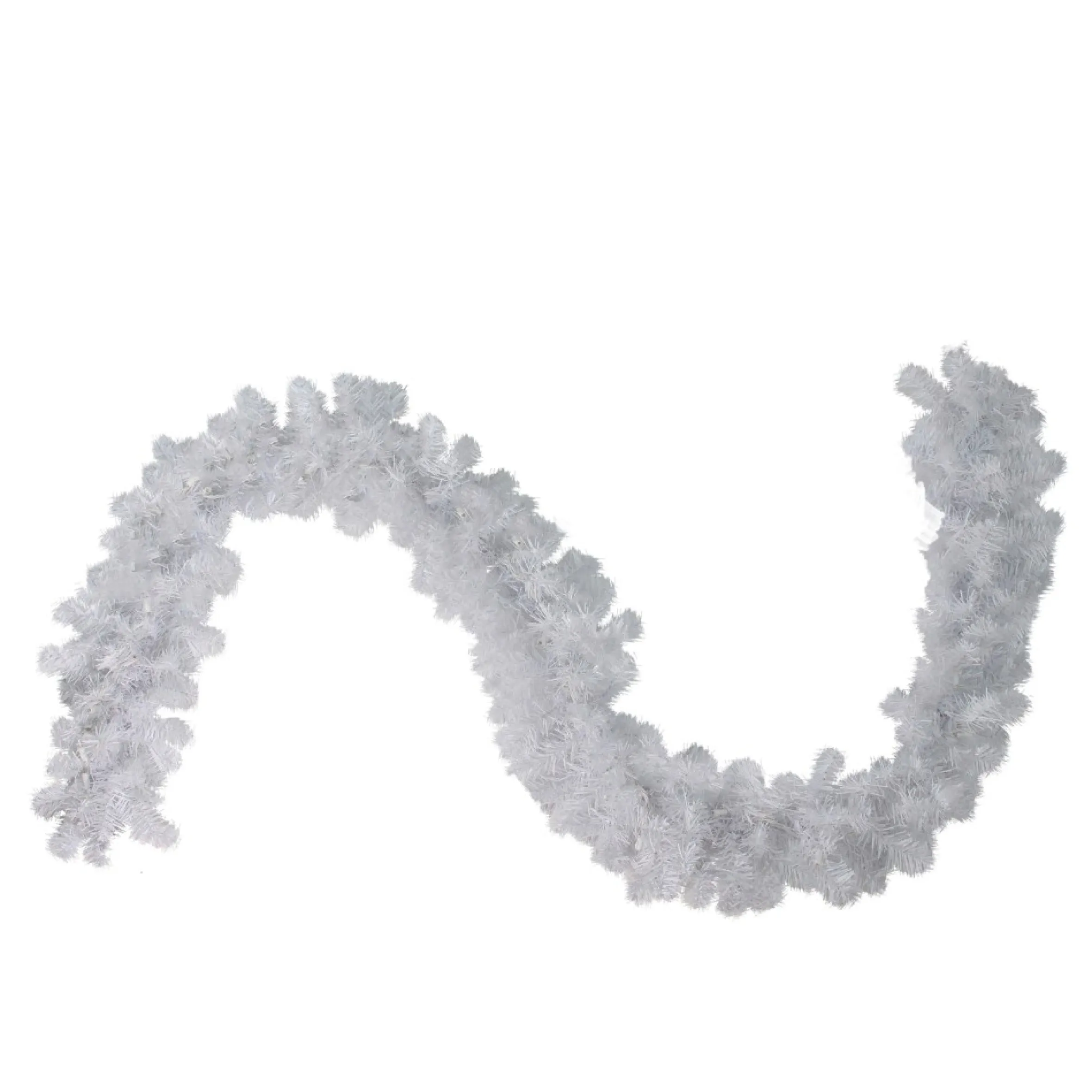 9' X 12" White Crystal Spruce Artificial Christmas Garland - Unlit