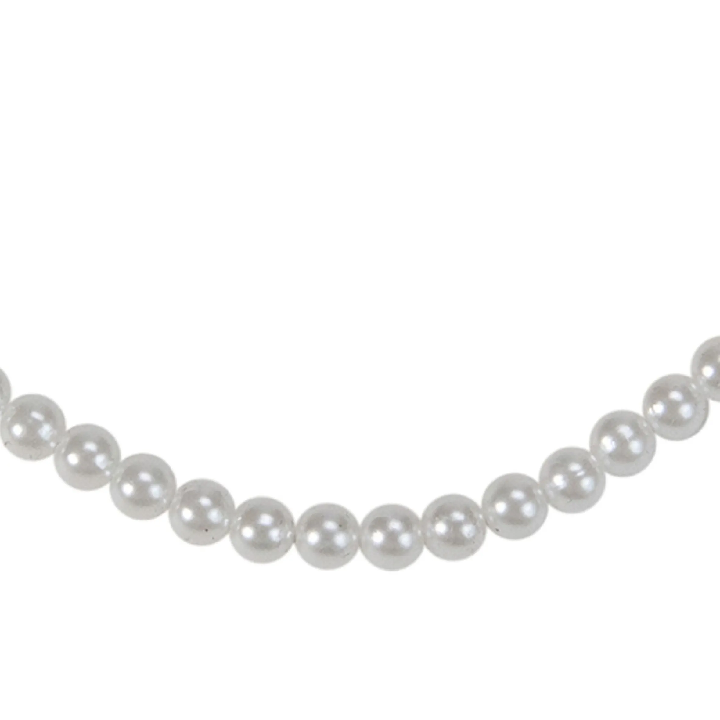 15' X .25" White Pearl Beaded Christmas Garland