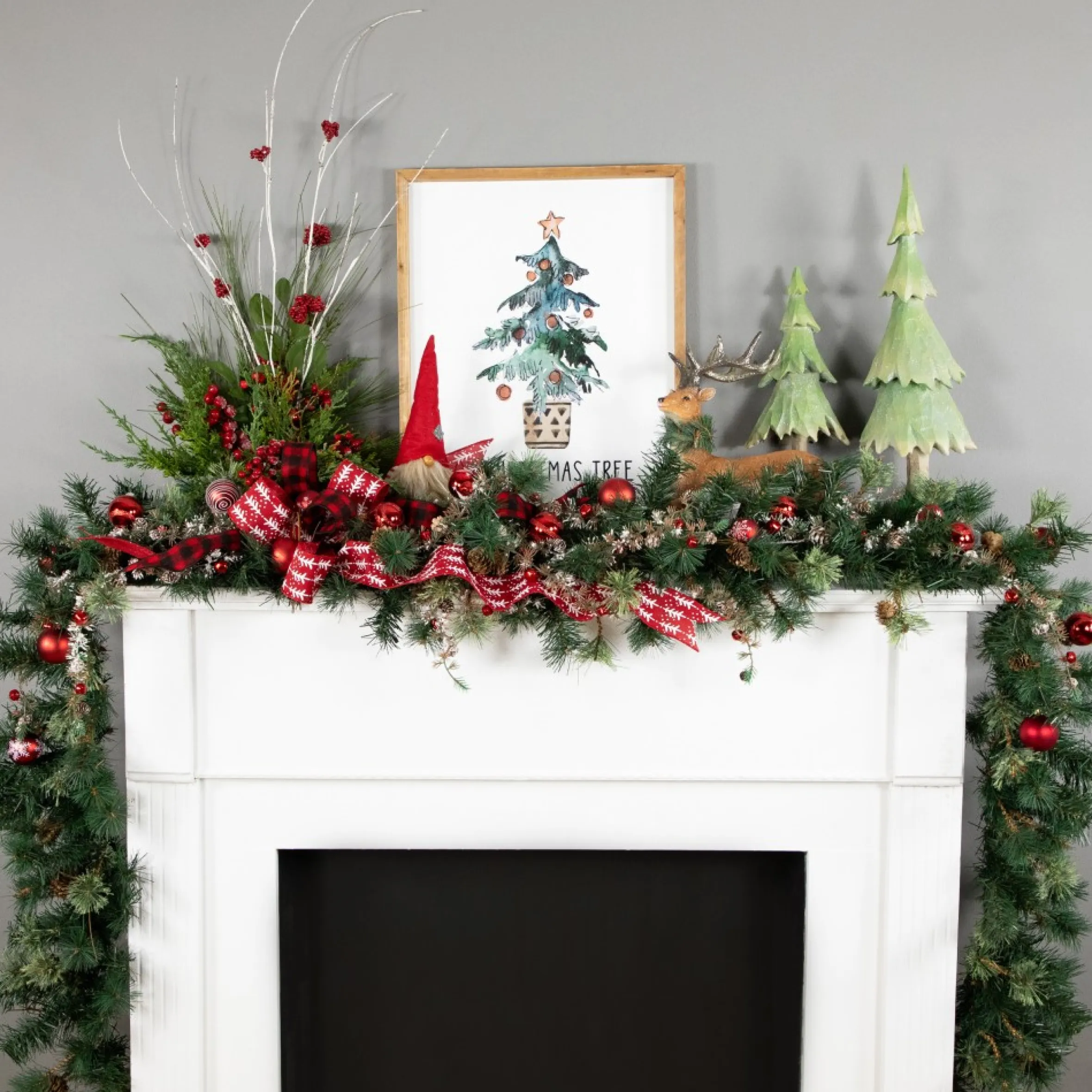 9' X 10" Yorkville Pine Artificial Christmas Garland - Unlit