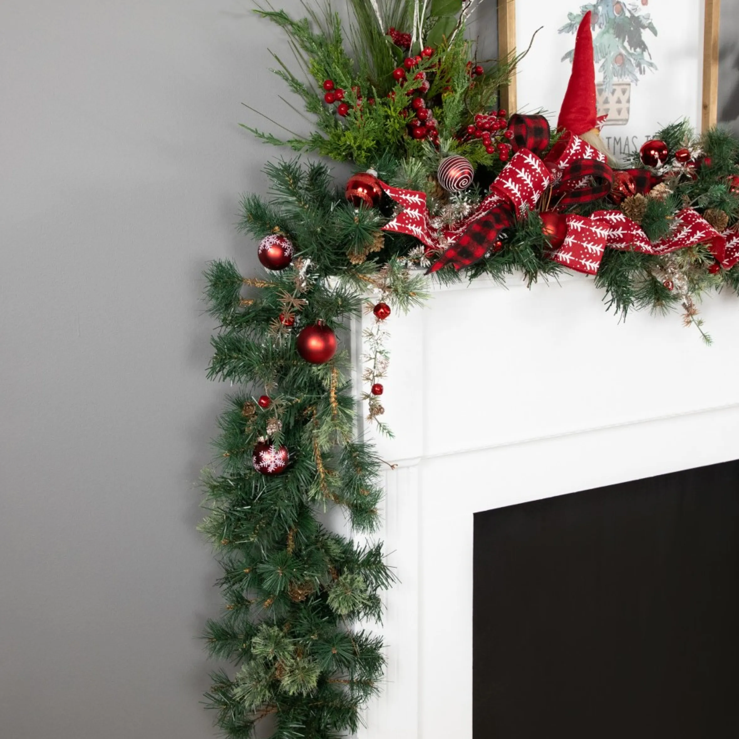 9' X 10" Yorkville Pine Artificial Christmas Garland - Unlit